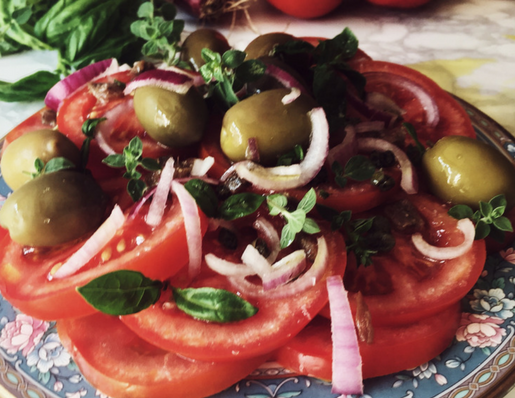 insalata di pomodori alla siciliana