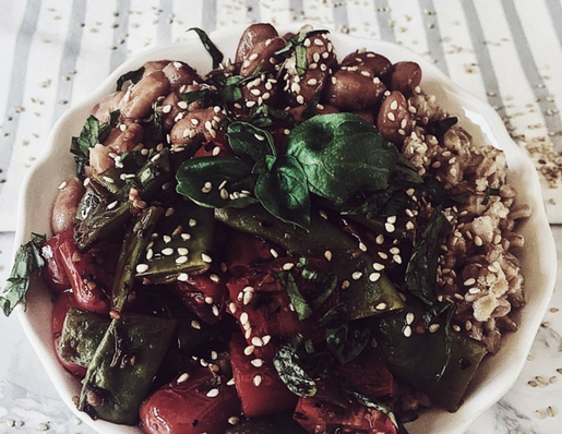 buddha bowl di farro all’italiana